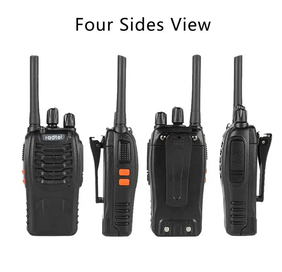 Radtel RT88 Rechargeable Walkie Talkie  Portable Two Way Radio Long Range for Audlt Business Travelling, hiking outdoor fishing