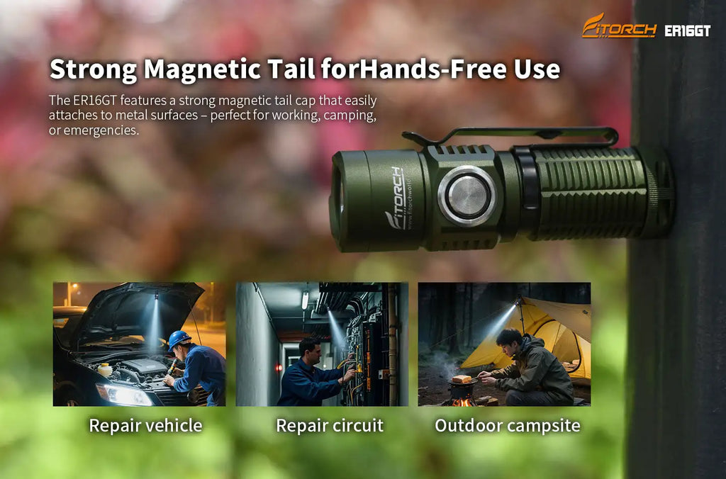 Fitorch ER16GT 1350lms Rechargeable Flashlight LED Powerful Flashlights Torch Light