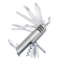 Portable 11 in 1 Fold Pocket knife Carry Around Multifunction Outdoor Emergency Tools Stainless Steel Bottle Opener Cork Drill
