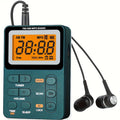 Small Emergency Portable FM/AM/MP3 Radio 600mAh Rechargeable Battery Radio for Outdoor Sports, Leisure and Entertainment