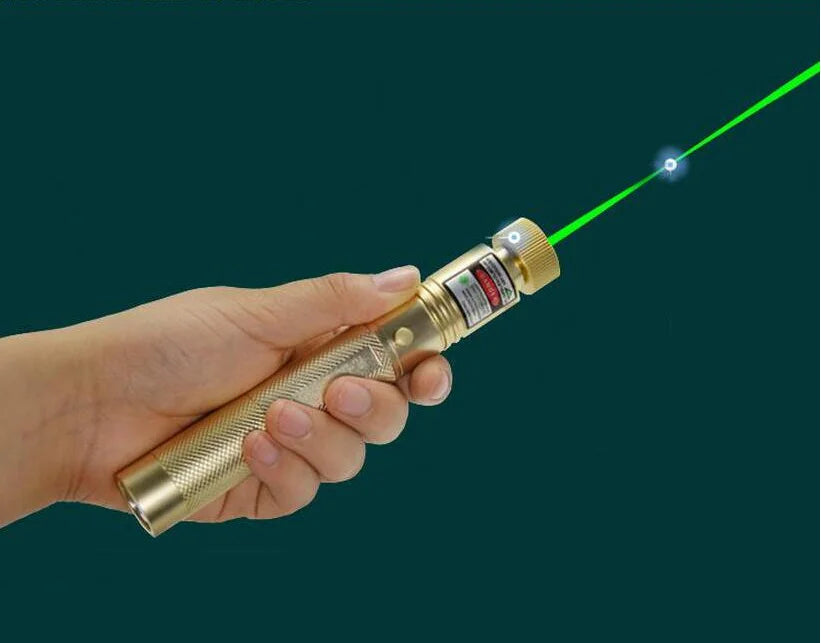 Laser Light Pointers 532nm Green 10000m Focusable Laser Burn Match Hunting Accessories Cat Toy Lazer Torch No Battery