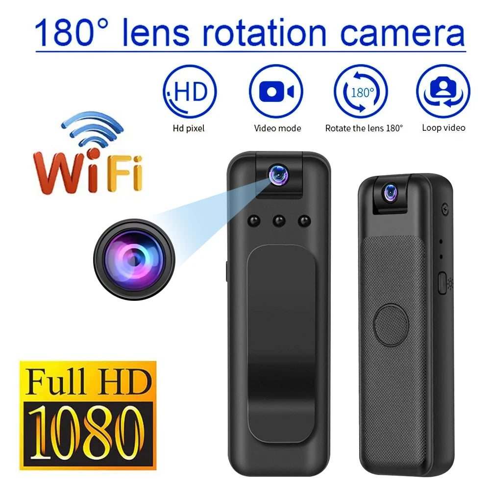 M8 HD 1080P Mini Camera Portable Small Digital Video Recorder Police Body Cam  Infrared Night Vision Camcorder Sports DV