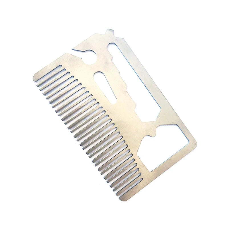 Multi-tool Card, Stainless Steel Comb, New Creative , Hairdressing Comb, Beard Comb