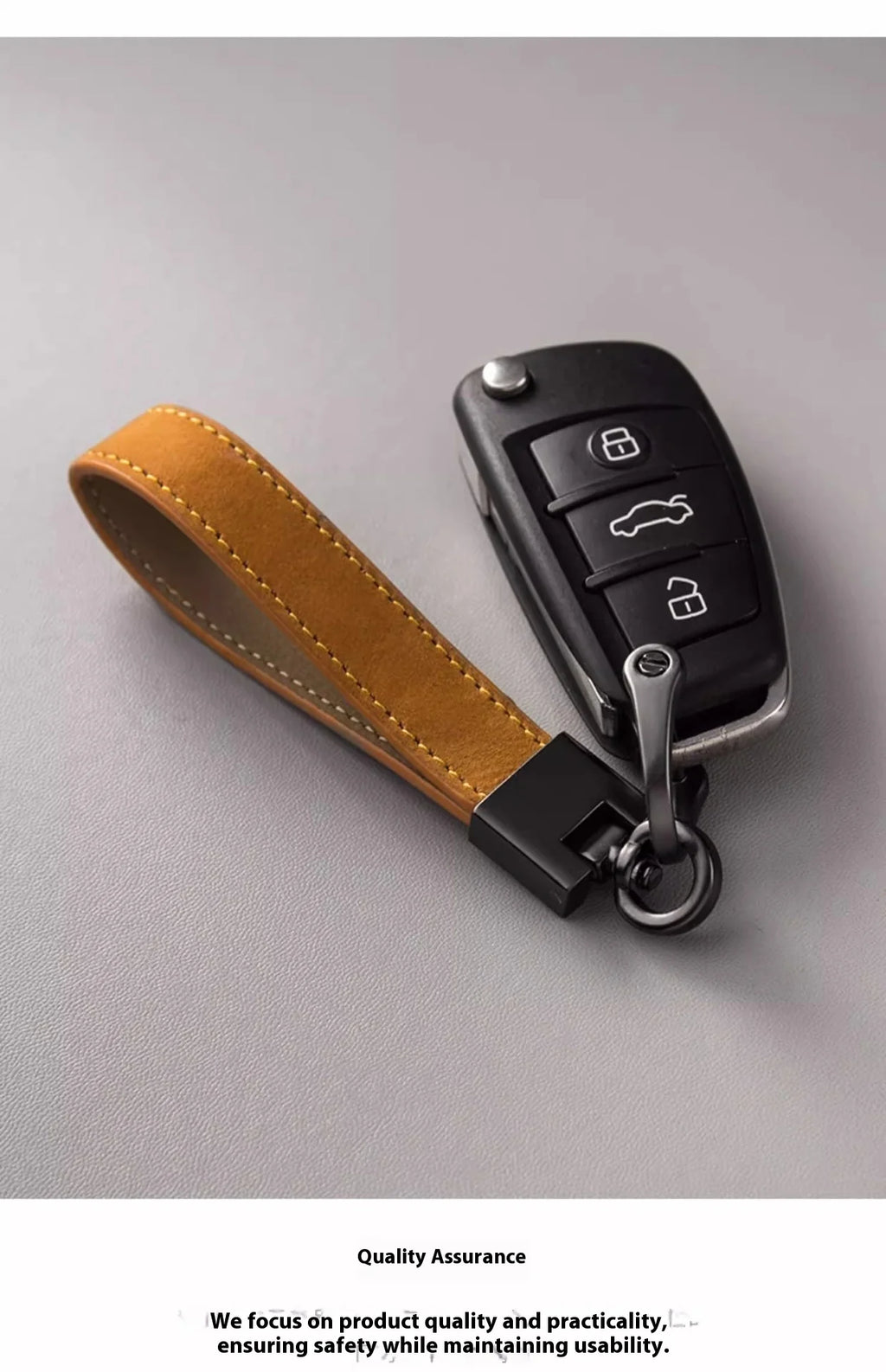 Key Chains for Men and Women Top Layer Cowhide Car Key Pendants, Genuine Leather Key Chains Gifts Business Gifts