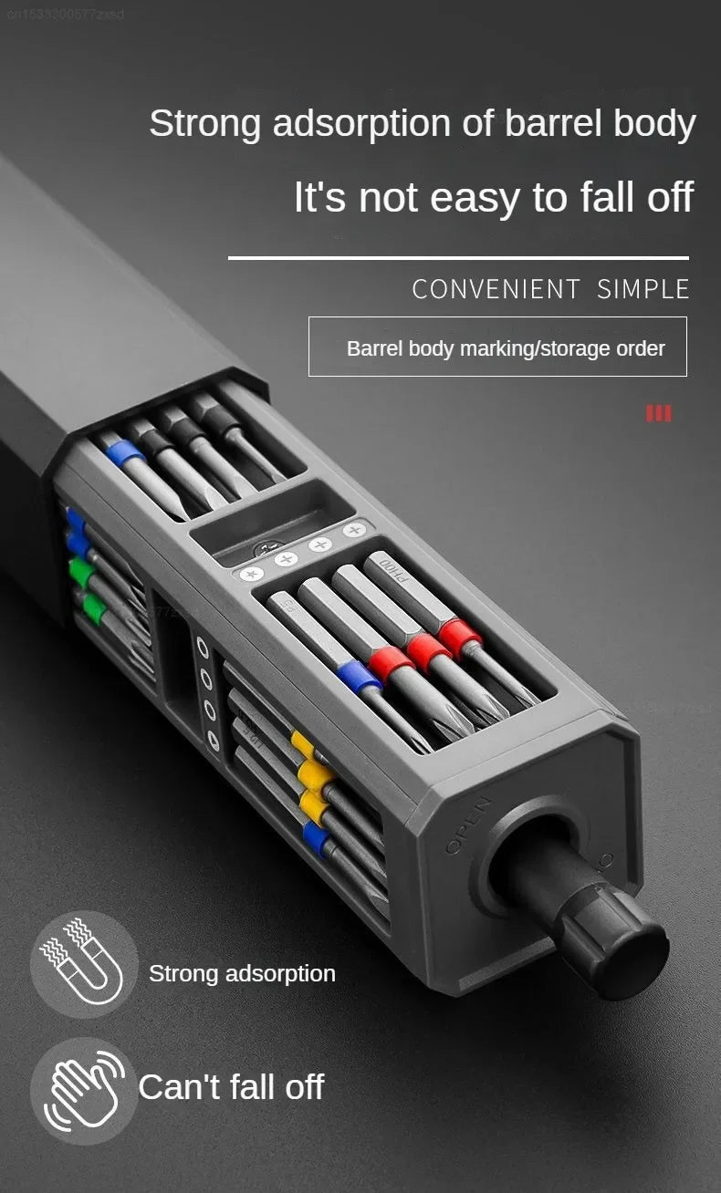 Screwdriver Kit 30 40 44 Precision Magnetic Bits Dismountable Screw Driver Set Case for Smart Home Computer Repair Tools