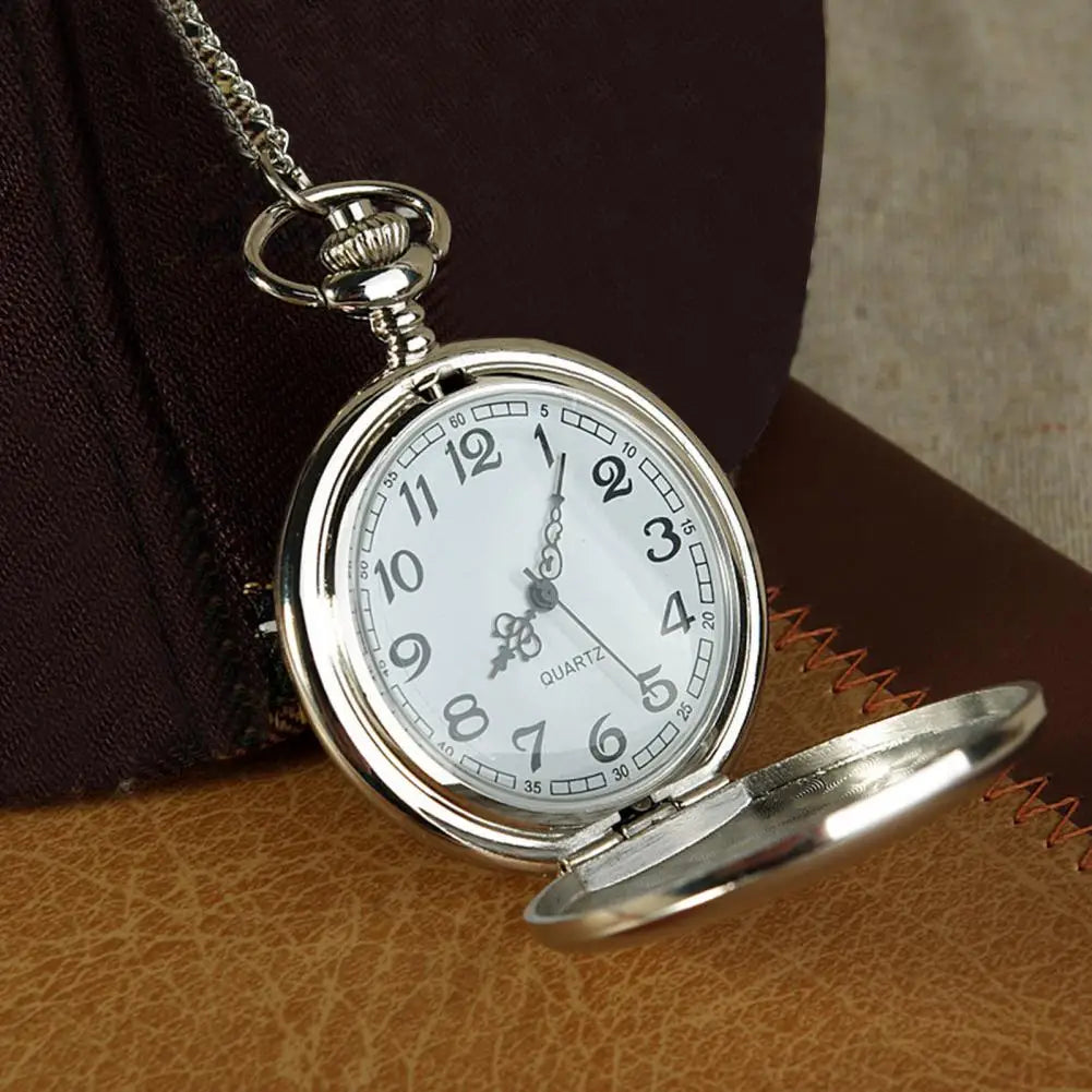 Vintage Men Women Pocket Watch Accurate Quartz Movement Punk Hanging Chain Punk Pocket Watch