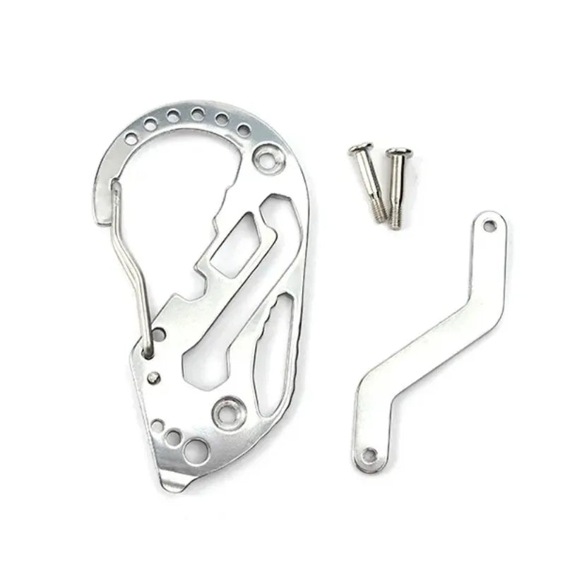 Multi Function EDC Carabiner Key Holder Portable Pocket Multi Tool Hook For Outdoor Daily Carry Emergency Repair Accessory Gift