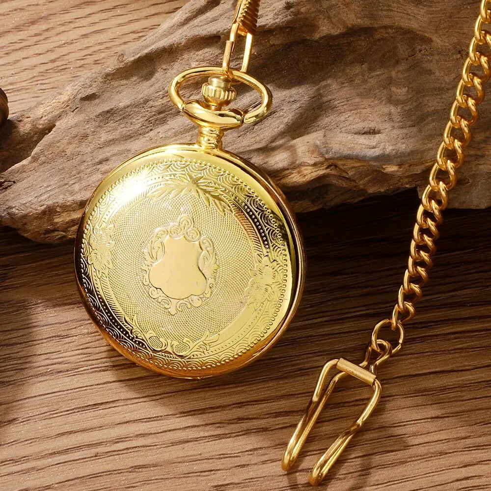 1 pcs quartz pocket watch for men and women, antique steampunk, vintage pocket watch