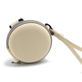 Foldable Round Sunglasses Storage Case Retro Fashion Beige Eyeglasses Pouch EVA Folding Glasses Case Portable