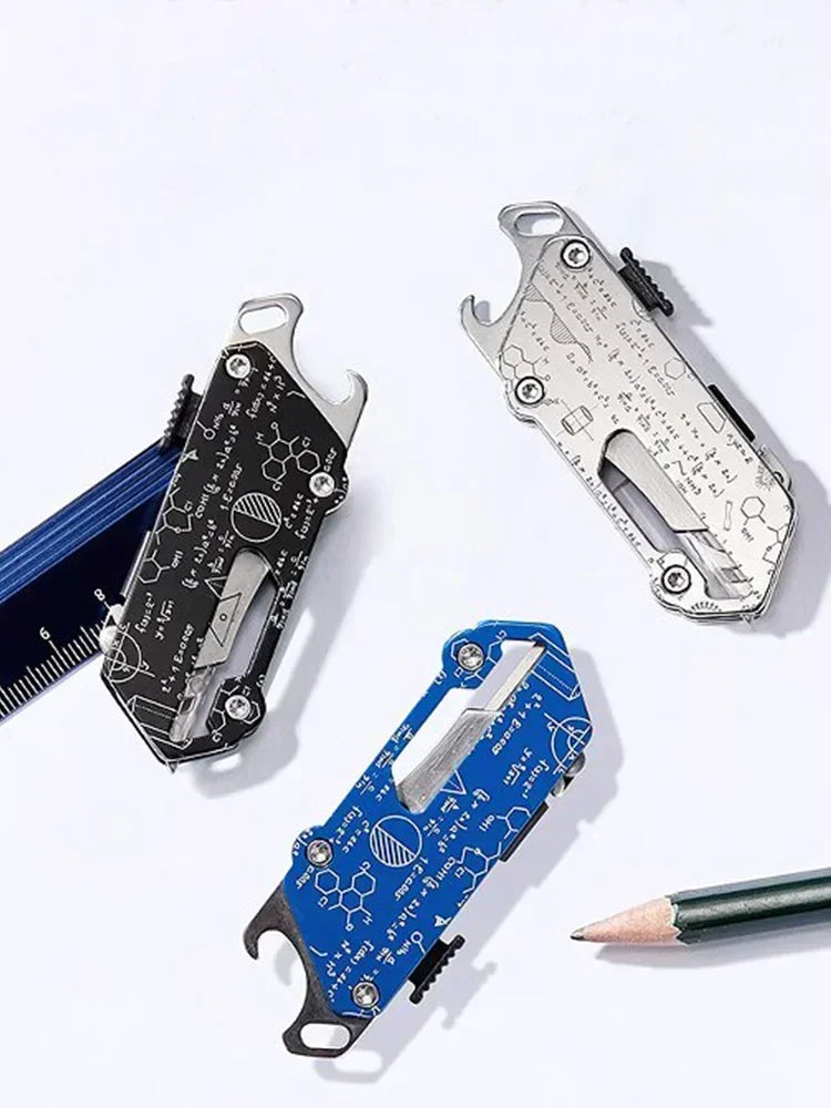 Swiss Tech Pocket Utility Knife Multitool Knives 2 In 1 Unpacking Knife Cutter Box Opener Paper Cutting Combination Tool
