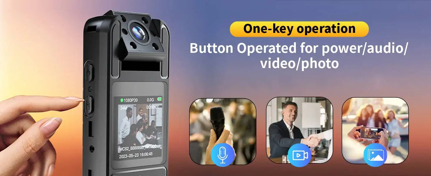 4K Mini Action Camera Outdoor Sport Portable Digital Video Recorder Worn Small Body Cam Night Vision DV Miniature Camcorder