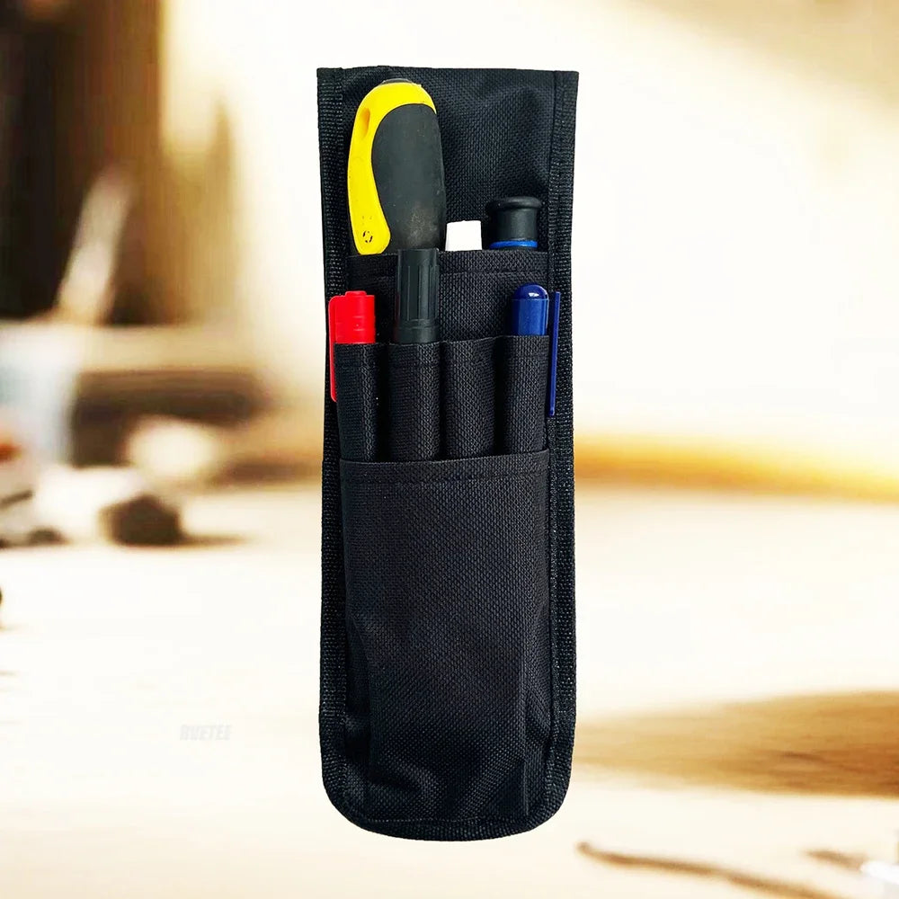 Black Multi-Pocket Tool Belt Pouch Bag for Portable Electrician Tools Pen Scissors Organizer Gift