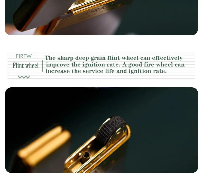 ZORRO Metal Ultra-thin  Butane Gas Inflatable Grinding Wheel Ignition Lighter Cigarette Lighters High-end Men's Small Tools