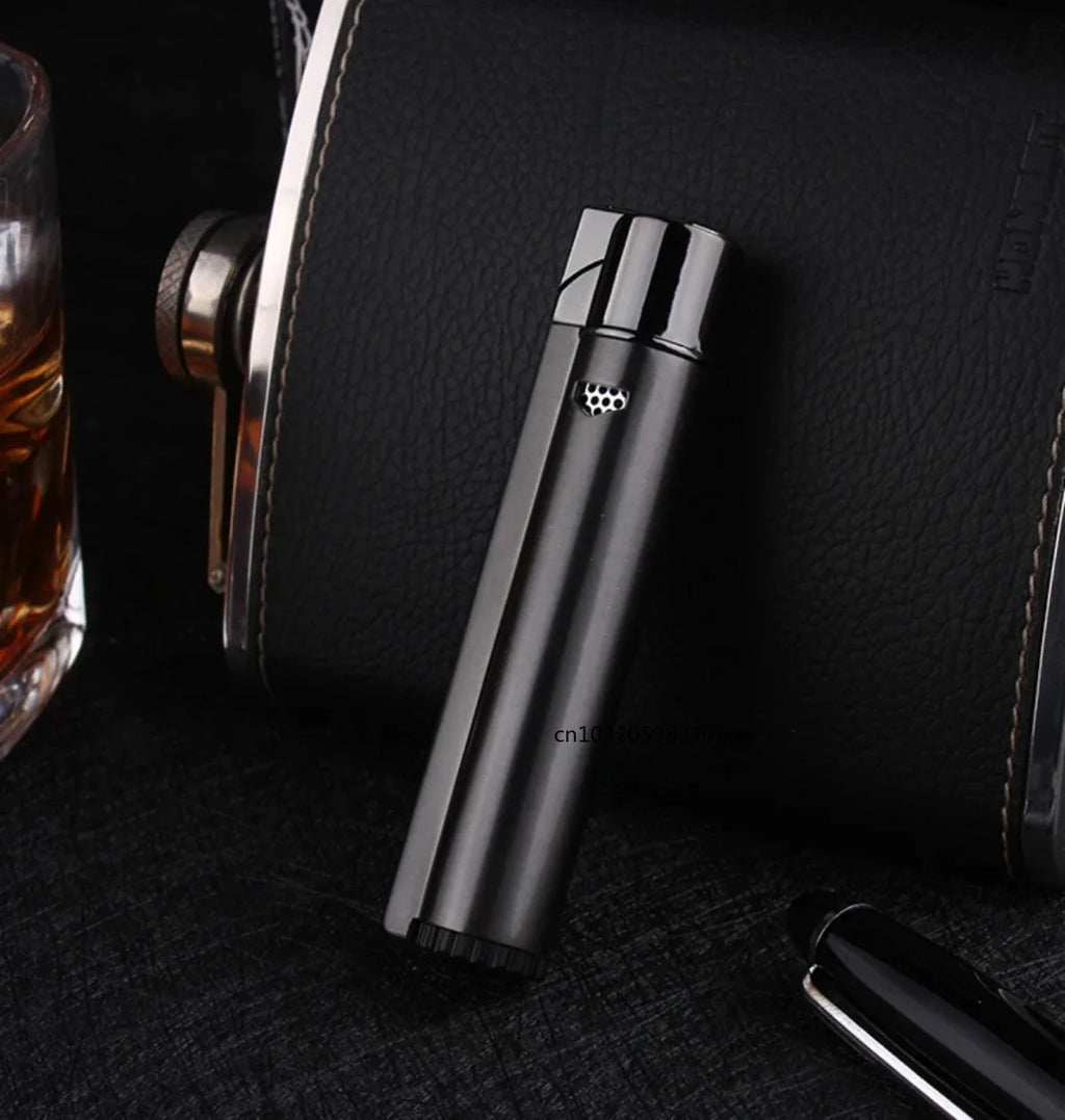 Metal Jet Welding Torch Lighters Butane Gas Turbo Windproof Lighters Cigar Cigarette Lighters Men's Gifts Outdoor Ignition Tools