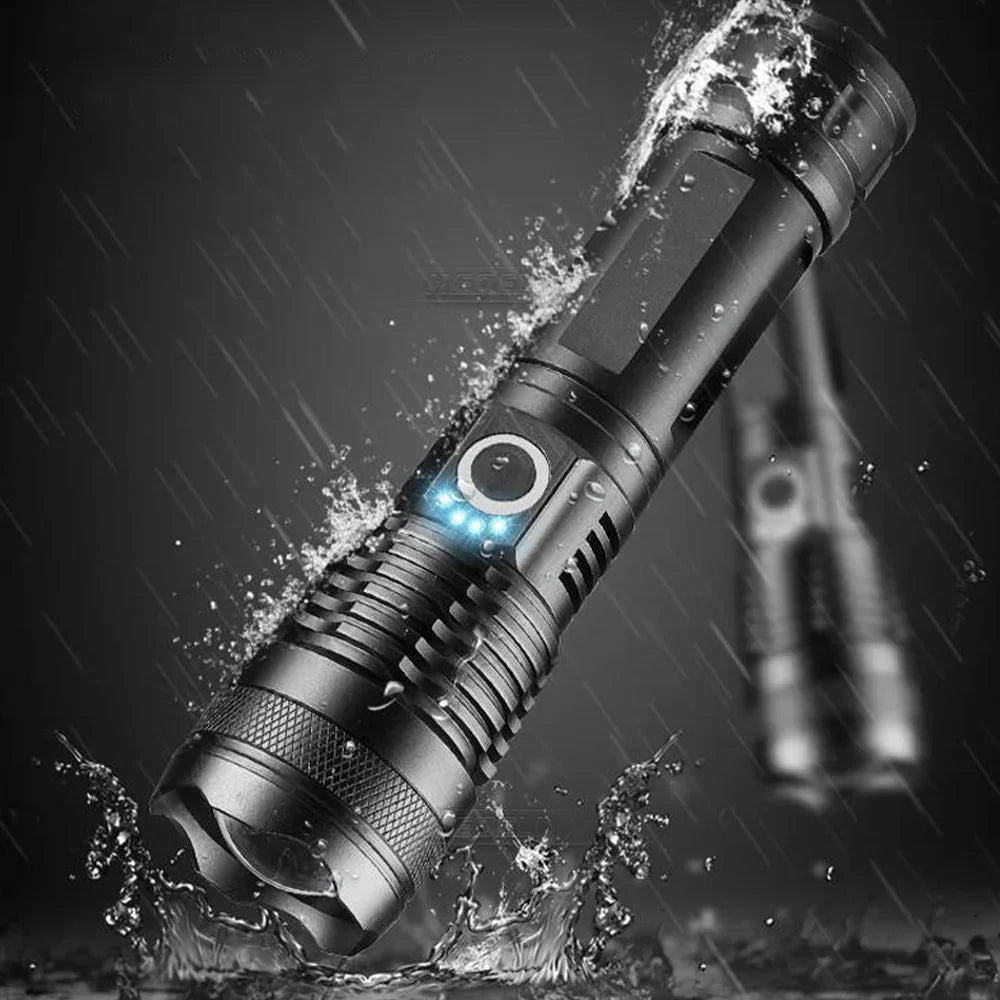 Rechargeable LED Flashlights 990000 Lumens Super Bright Portable Flashlights 5 Modes IPX4 Waterproof Handheld Torches for Hiking