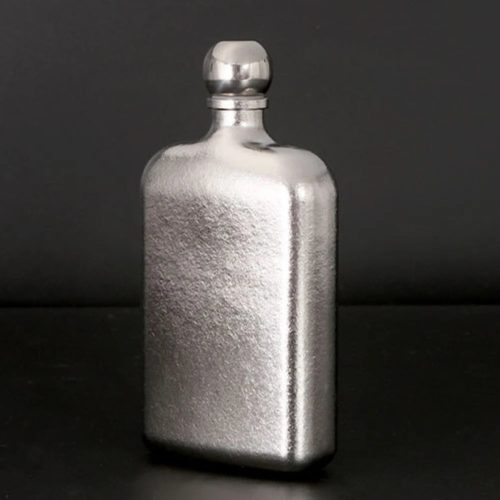 Titanium Alloy Portable Outdoor Wine Flask Whiskey Flask Titanium Flask 230ml Men Screw Cap Seal Drink Bottle