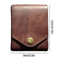 Multifunctional Compact Wallet,Handmade Leather Card Holder/Wallet,Small Slim Thin Compact Credit Card Wallet,Built-In Pen Slot