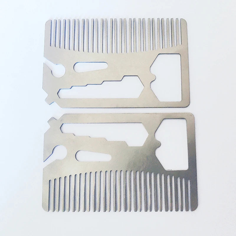 Multi-tool Card, Stainless Steel Comb, New Creative , Hairdressing Comb, Beard Comb