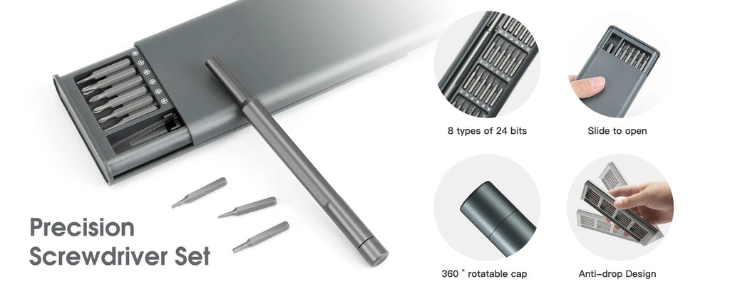 Precision Screwdriver Set Small Screw Driver with Torx Cross Head and Flat Head Magnetic Repair Tool for Electronics Watch DIY