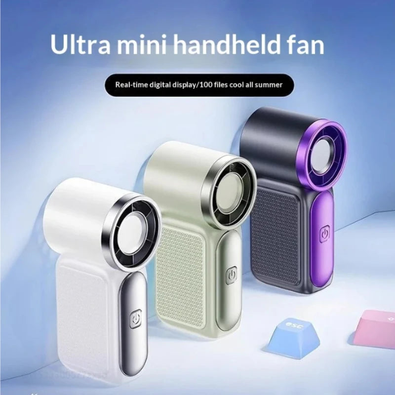 Portable Fan Convenient Creative Mini Fan Pocket Hand-held Fans Lightweight Suitable for Travel Camping Outdoors Air Coolers New