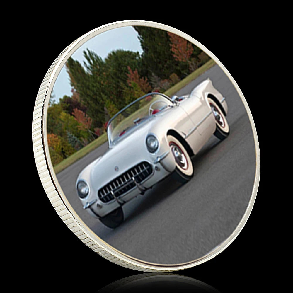 Classic Cars Gold/silver Challenge Coins Vintage Luxury Car Challenge Medals Rider's Best Collection Men's Holiday Gifts