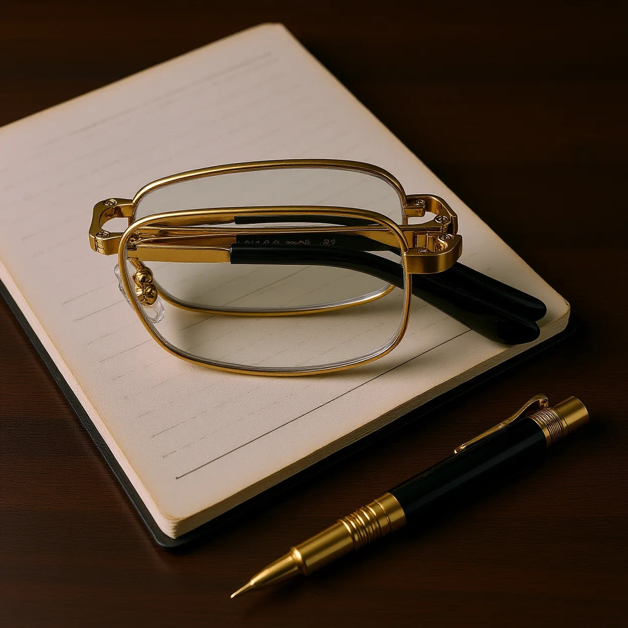 Anti-Blue Light Glasses Foldable Metal Frame Glasses Ultra Light Reading Glasses Hd For Outdoor Commuting Document Reading