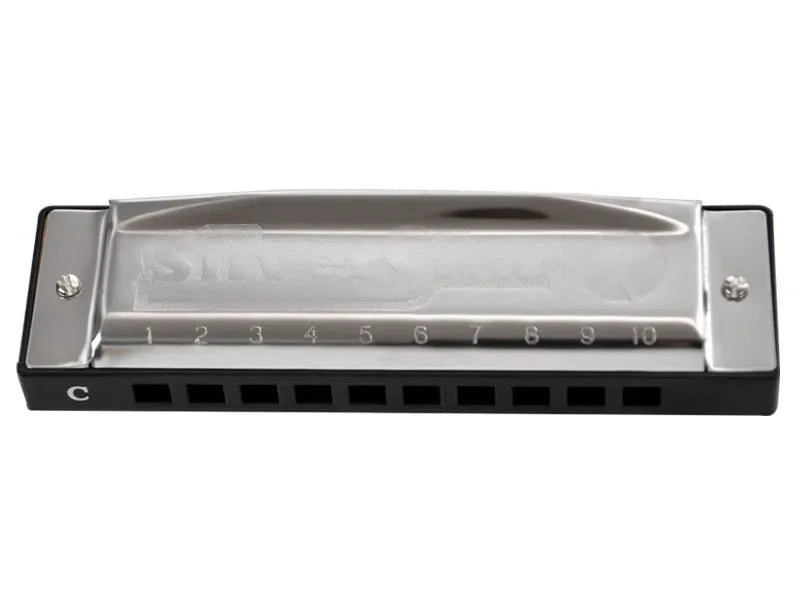 Hohner 10 Hole Harmonica International Silver Star Diatonic Harp,  Blues Harmonica Key C Blues Jazz Band Music Instrument