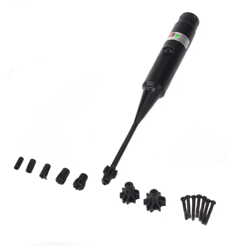 Green Red Laser Boresighter Kit for Rifle .22 .177 to.78 12GA Caliber Red Laser Pointer Collimator Universal Boresighter
