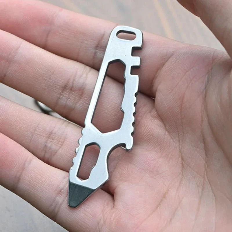 Portable Outdoor NEW MINI Multifunctional Adjustable Pry Bar Handrail Steel EDC Tainless Bottle Opener and Knife Hex Hand Tools