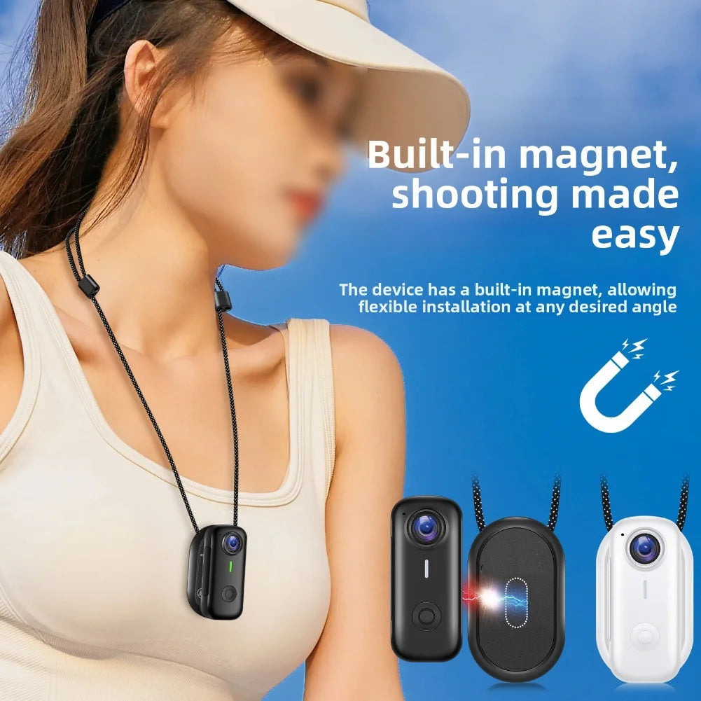 Magnetic Wearable Action Camera Compact Magnetic Action Camera Every Adventure In Style Body Cam For Sports & Cycling