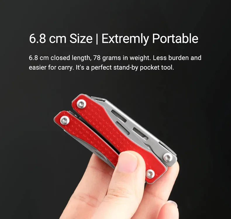 NexTool Mini Flagship Multitool 10 in 1 Mini EDC Keychain Multi Tool Folding Pliers Pocket Knife Scissors Outdoor Tools
