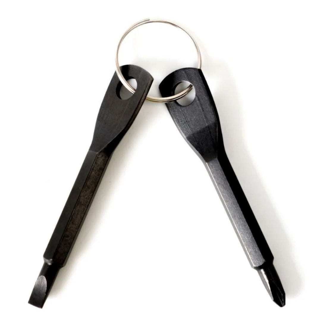 Portable Phillips Slotted Screwdriver Key Ring Multi Mini Pocket Repair Tool Gadget