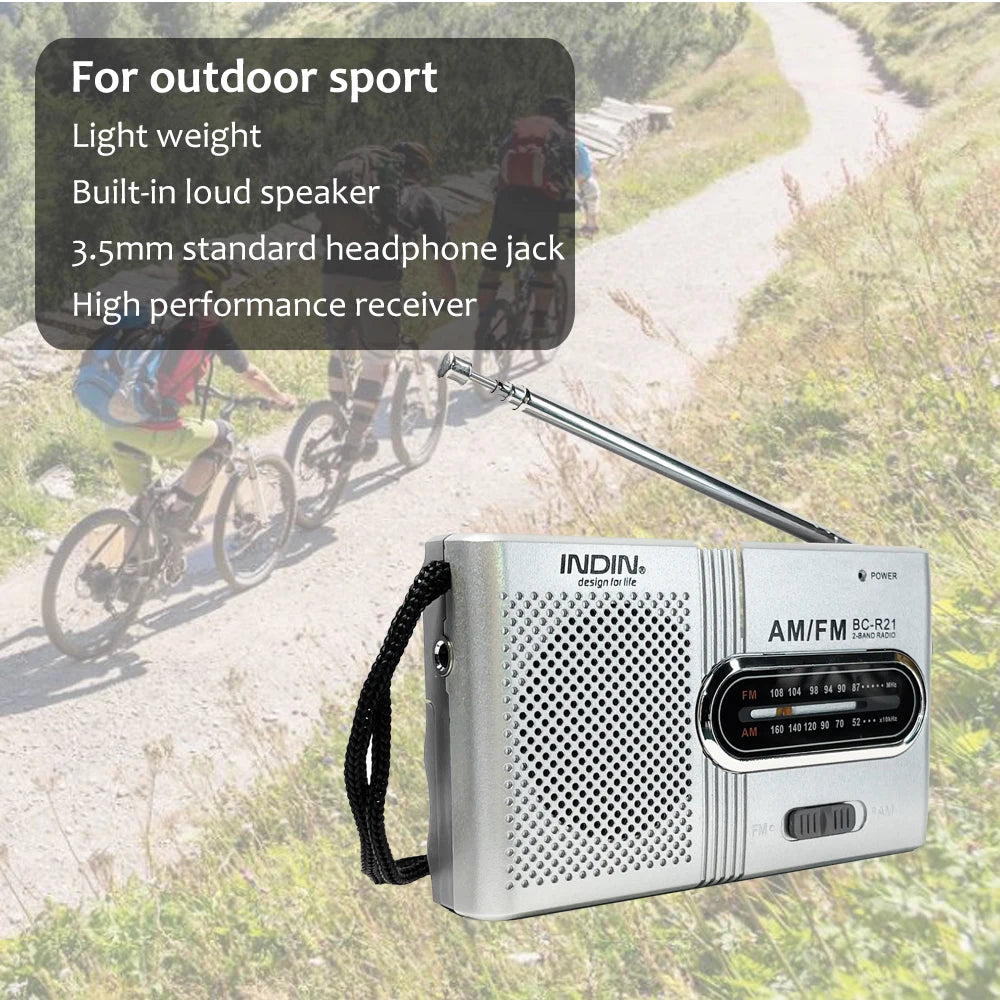 Portable Radio AM FM Transistor Radio with Loud Speaker, Ideal Gift for famlily Suitable for  Indoor, Outdoor and Emergency