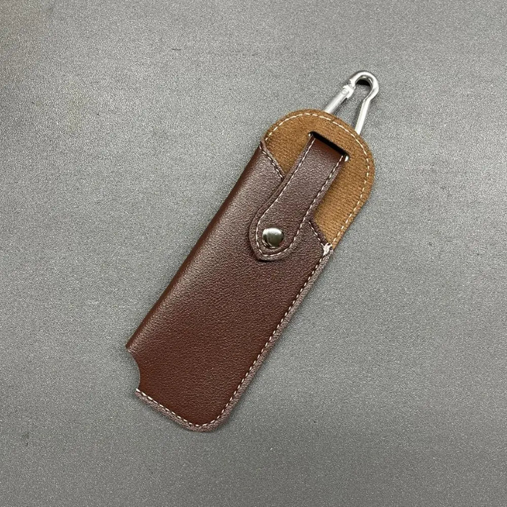 Portable Fold Knife Scabbard Scabbard Tool Flashlight Belt Loop Case Leather Knife Sheath Pocket Cover Outdoor Carry Equipment