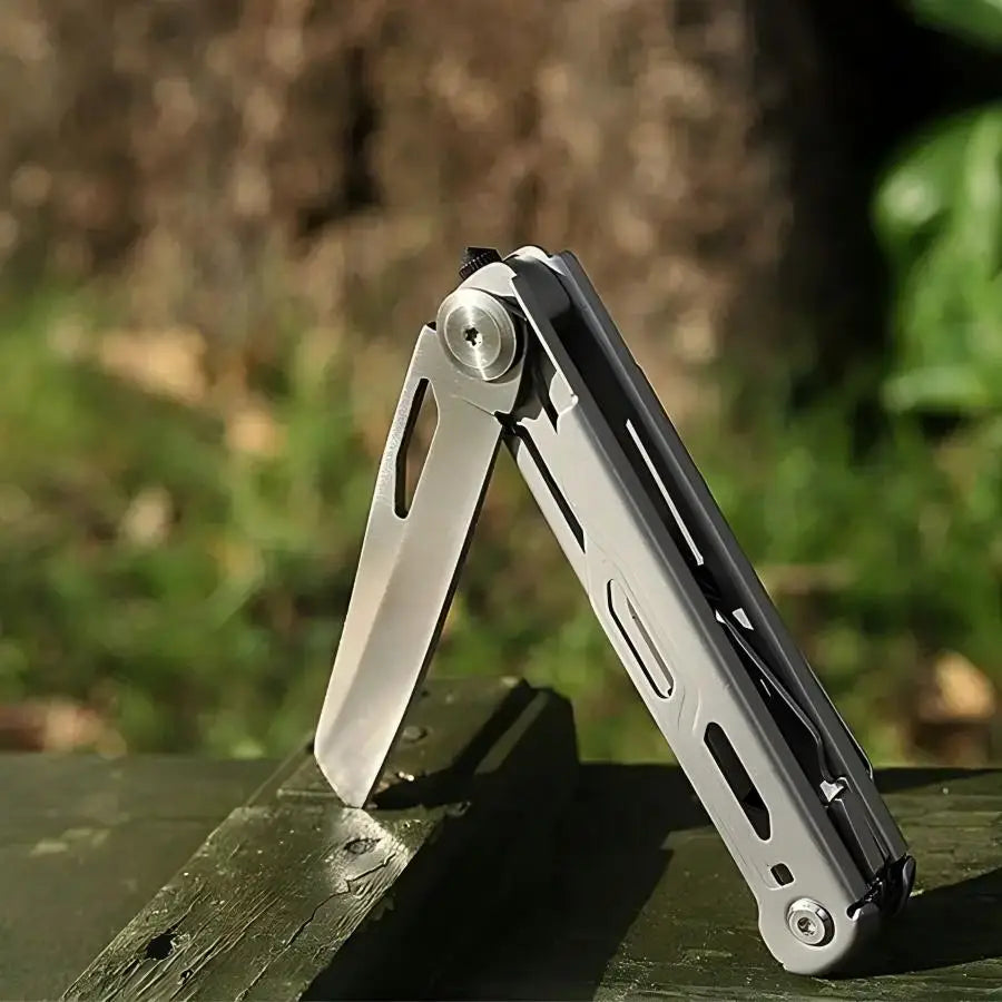9-in-1 Multitool Pocket Mini EDC Tooll Pocket Knife - Foldable for Lightweight Portable Tool for Camping and Household Use