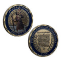 St. Christopher Patron Saint of Travelers Challenge Coin "Protect Us" Religious Prayer Commemorative Coin