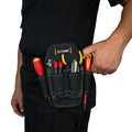 7 Pocket Clip on Tool Pouch Small Tool Holder, Min Work Organizer Tool Holster and Knife Holder with Belt Clip