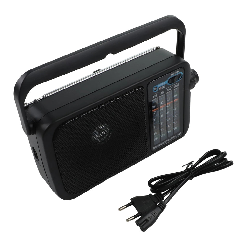 1pc Retro Multi-Band Radio Portable Elegant Full Band Handheld Weather Radio Built-in Speaker For-Emergency Radio Accessories