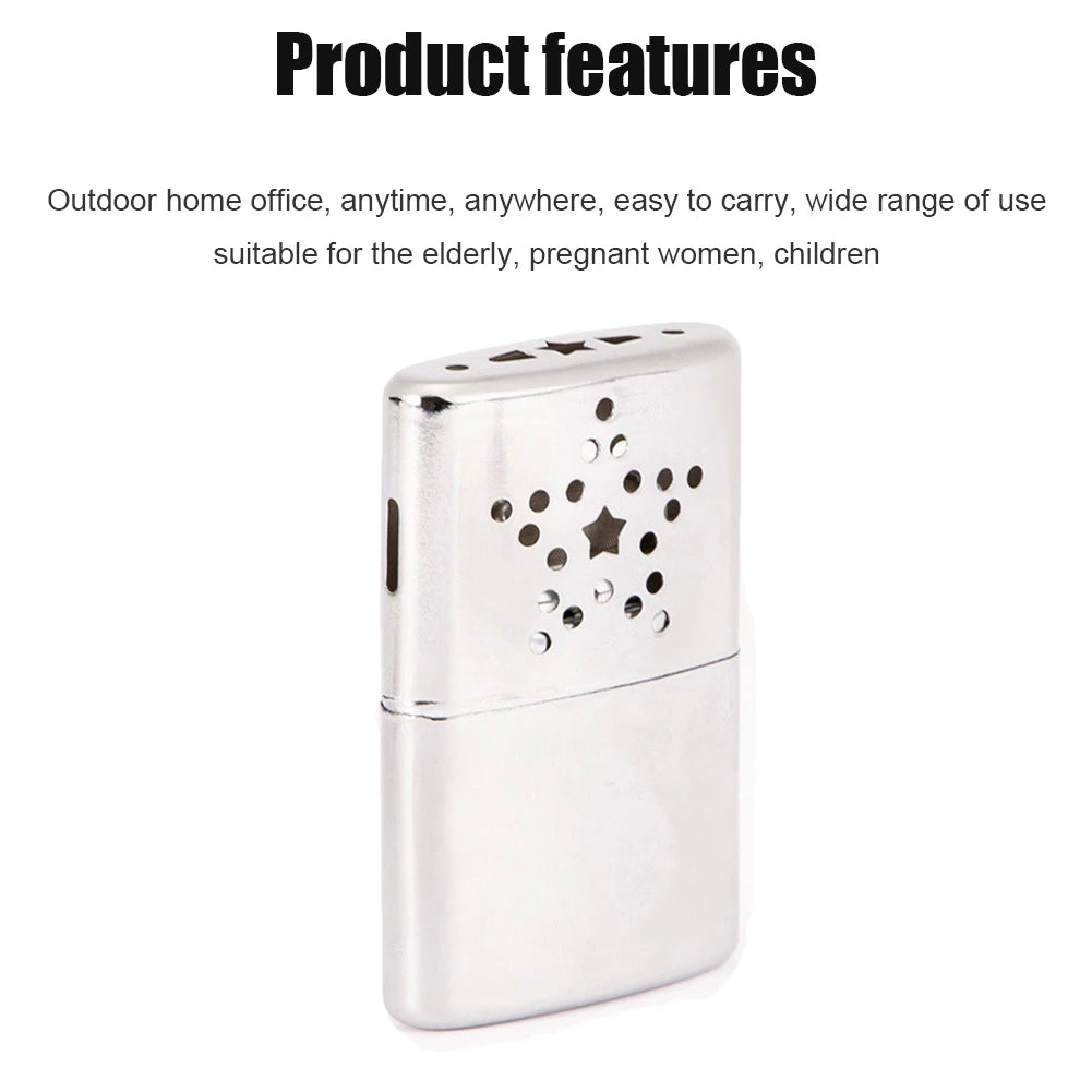 Hand Warmer Heater Portable Pocket Hand Warmer Long Lasting Kerosene Hand Warmer Heated Hand Warmer for Camping Hiking