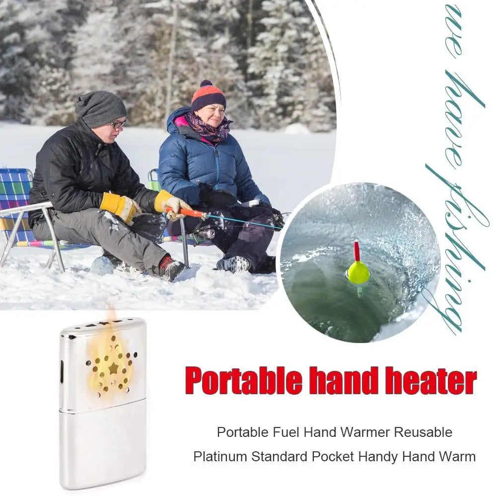 Hand Warmer Heater Portable Pocket Hand Warmer Long Lasting Kerosene Hand Warmer Heated Hand Warmer for Camping Hiking