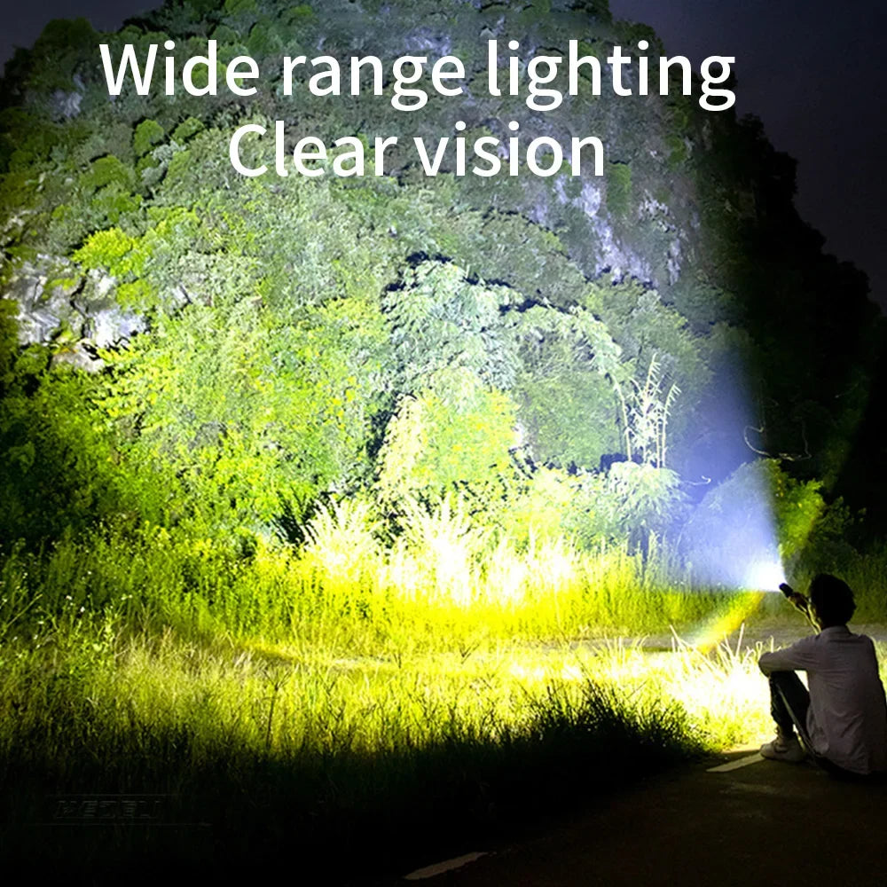 Rechargeable LED Flashlights 990000 Lumens Super Bright Portable Flashlights 5 Modes IPX4 Waterproof Handheld Torches for Hiking
