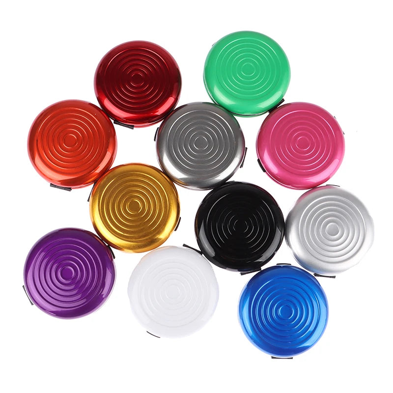 Round USD/Euro Coin Storage Box Coins Purse Aluminum Alloy Plastic Coins Dispenser Wallet Mini Money Bank