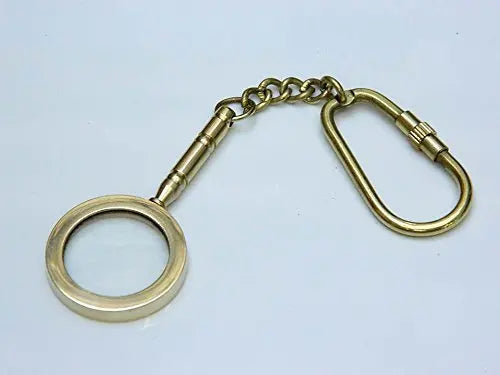 Vintage Brass Nautical Miniature Keychains Set of 4 Maritime Metal Key Rings Collectible Souvenirs for Sailors, Boats & Coastal
